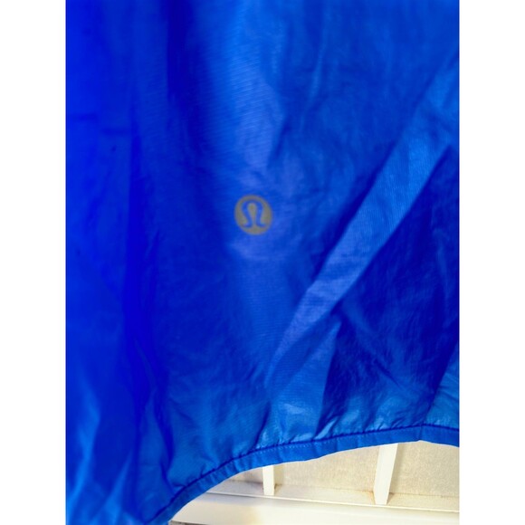 Lululemon Ventilated Packable Run Jacket Full Zip Hooded Blue Wms Sz 10 NEW - Picture 6 of 12
